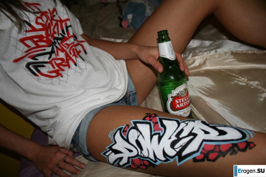 Граффити на девушках. Часть 2. Фото 11