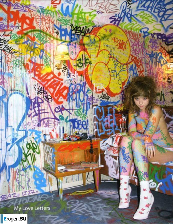 Граффити на девушках. Часть 2. Фото 39