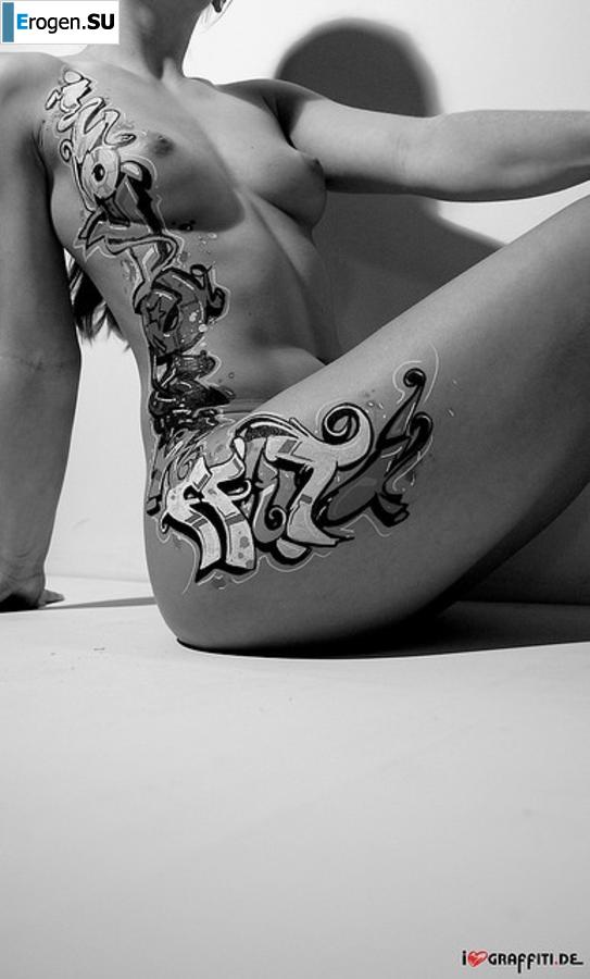 Граффити на девушках. Часть 2. Фото 5