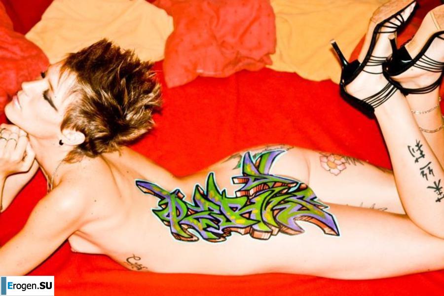 Граффити на девушках. Часть 2. Фото 8