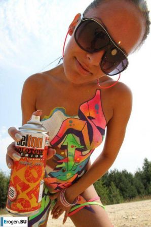 Граффити на девушках. Часть 2. Эскиз 16