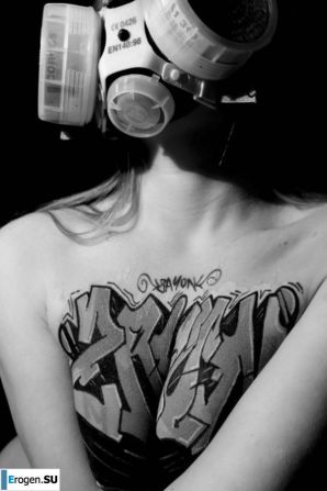 Граффити на девушках. Часть 2. Эскиз 19