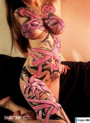 Граффити на девушках. Часть 2. Эскиз 24