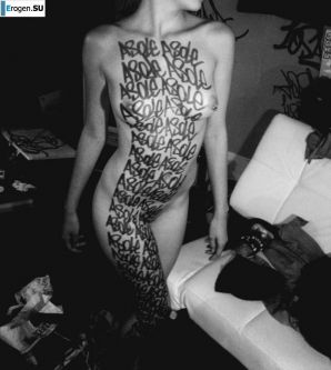 Граффити на девушках. Часть 2. Эскиз 31