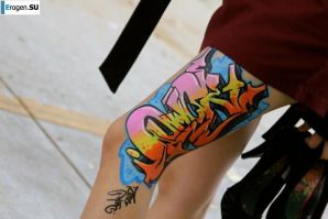 Граффити на девушках. Часть 2. Эскиз 38