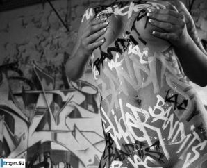 Граффити на девушках. Часть 2. Эскиз 40