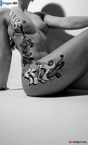 Граффити на девушках. Часть 2. Эскиз 5