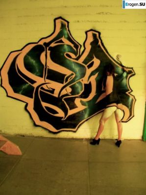 Граффити на девушках. Часть 2. Эскиз 7