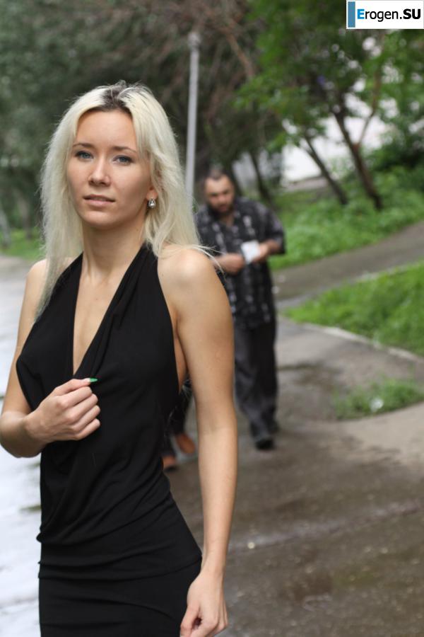 Nastya from Samara walks around the city and shows herself. Part 3. Photo 13