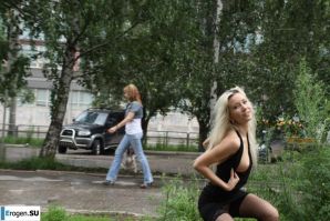 Nastya from Samara walks around the city and shows herself. Part 3. Thumb 36
