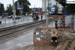 Nastya from Samara walks around the city and shows herself. Part 14. Thumb 30