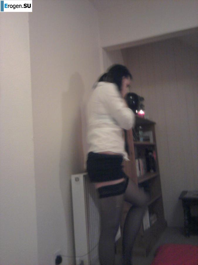 Pretty brunette in stockings. Part 2. Photo 49