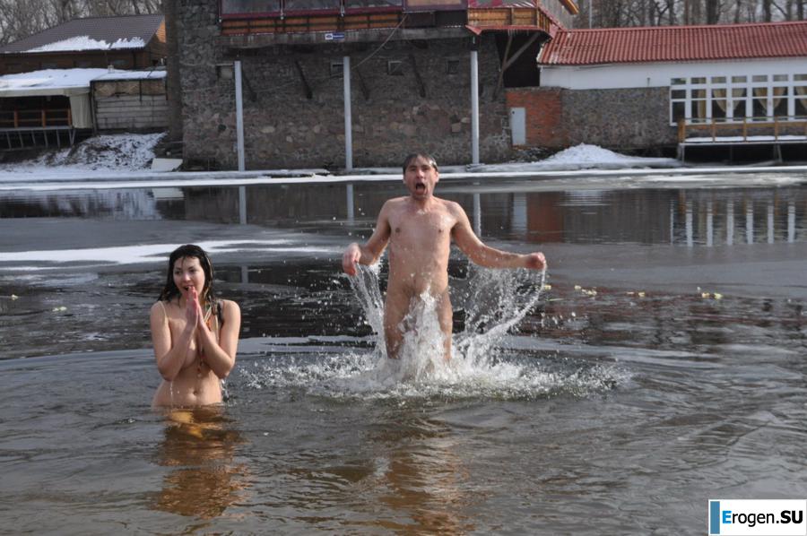 Ukrainian nudists in winter. Photo 14