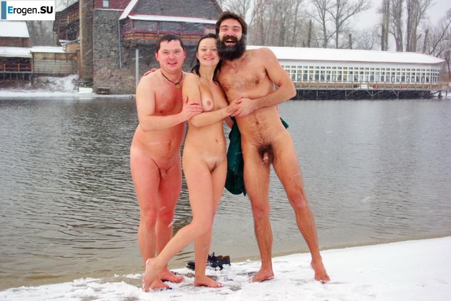 Ukrainian nudists in winter. Photo 29