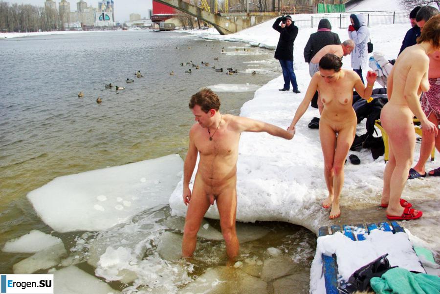 Ukrainian nudists in winter. Photo 3