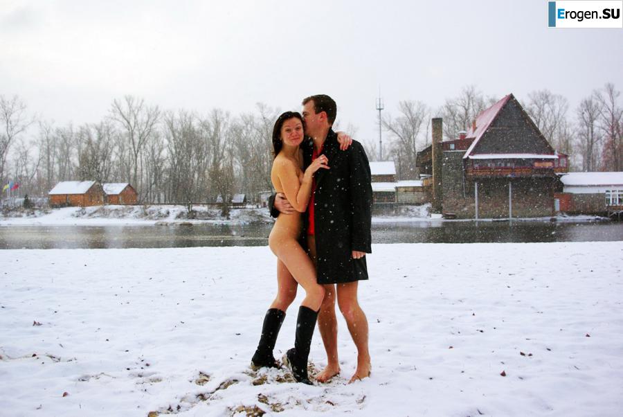Ukrainian nudists in winter. Photo 30