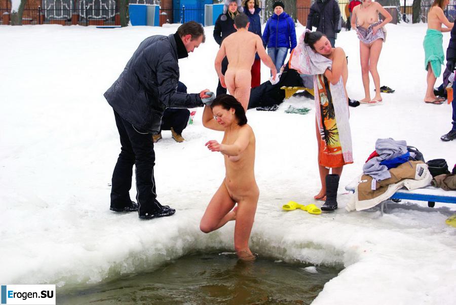 Ukrainian nudists in winter. Photo 33