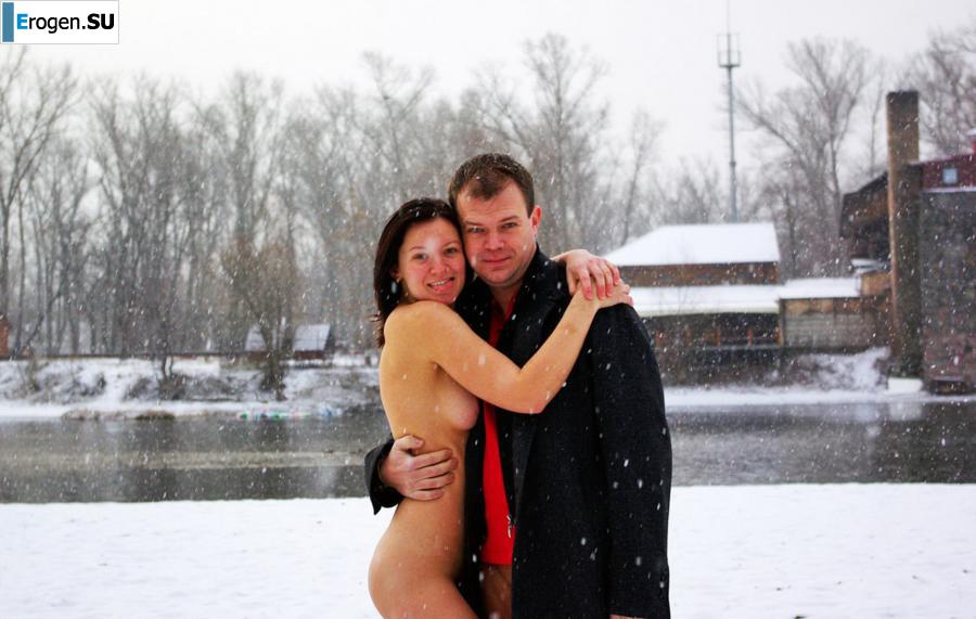 Ukrainian nudists in winter. Photo 36