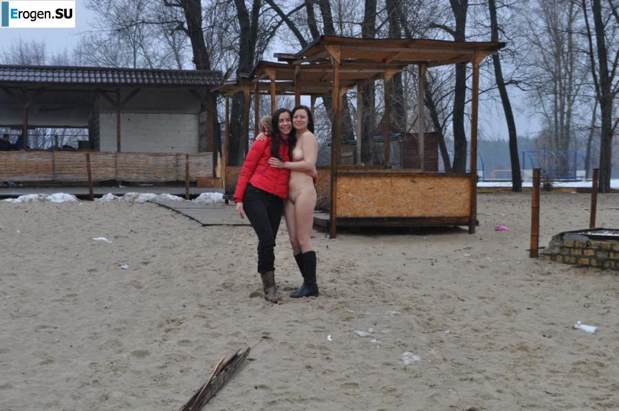 Ukrainian nudists in winter. Photo 5