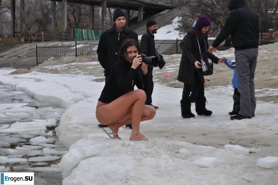 Ukrainian nudists in winter. Part 3. Photo 21