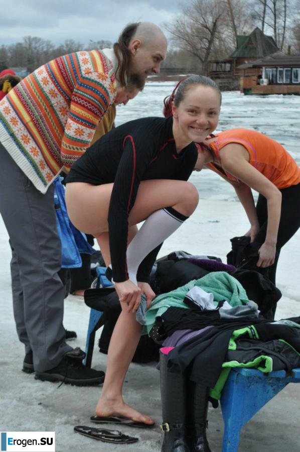 Ukrainian nudists in winter. Part 3. Photo 23