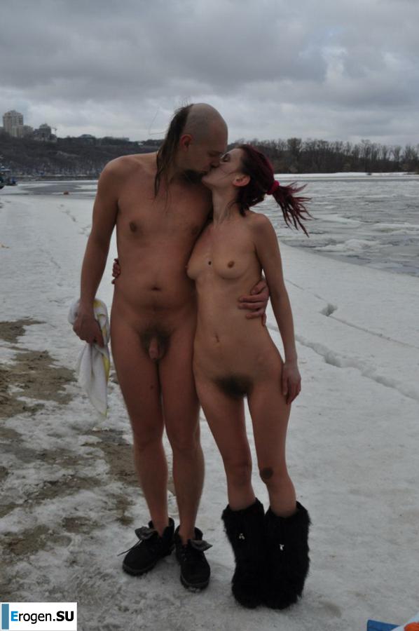 Ukrainian nudists in winter. Part 3. Photo 30