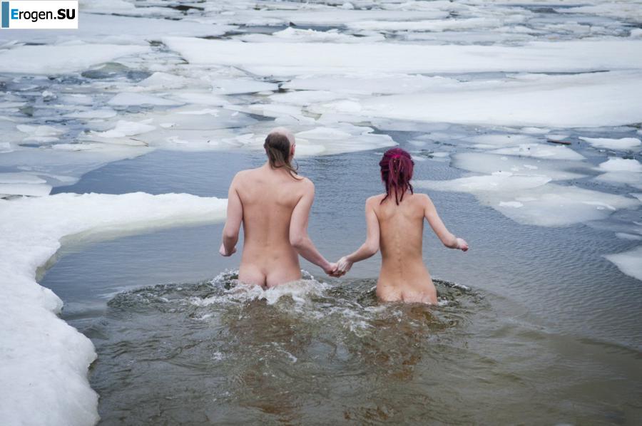 Ukrainian nudists in winter. Part 3. Photo 35