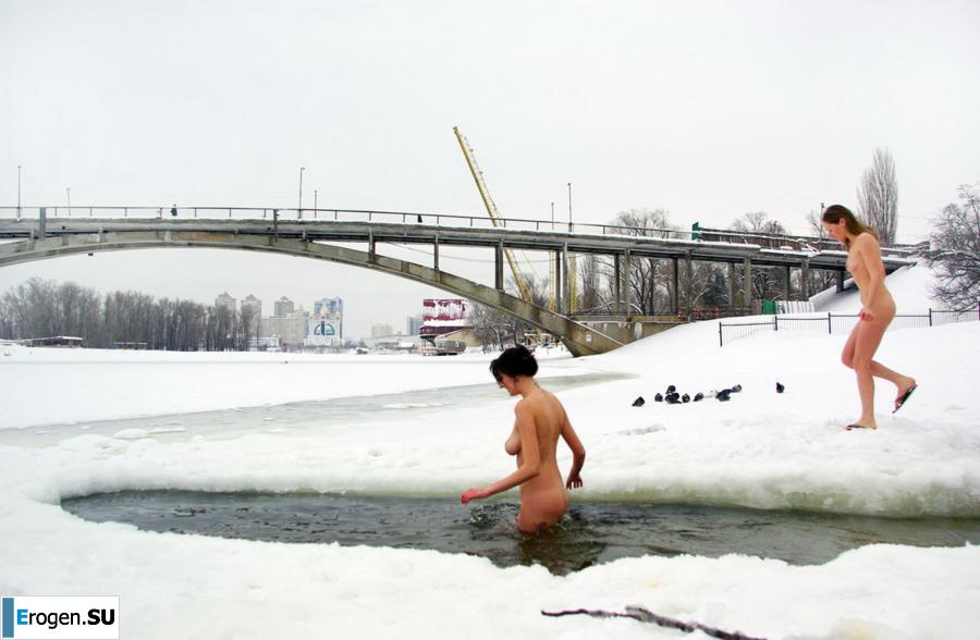 Ukrainian nudists in winter. Part 3. Photo 36