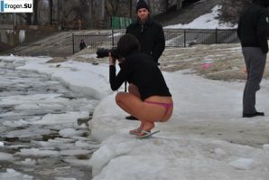 Ukrainian nudists in winter. Part 3. Thumb 18