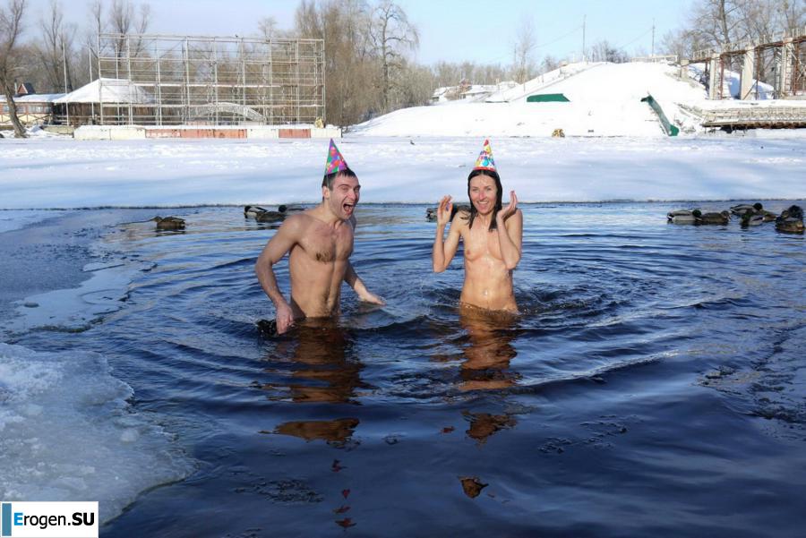 Украинские нудисты зимой. Часть 5. Фото 30