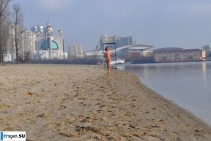 Ukrainian nudists in winter. Part 5. Thumb 1