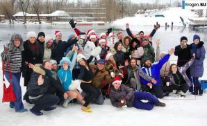 Украинские нудисты зимой. Часть 6. Эскиз 14