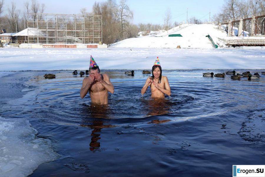 Ukrainian nudists in winter. Part 7. Photo 17