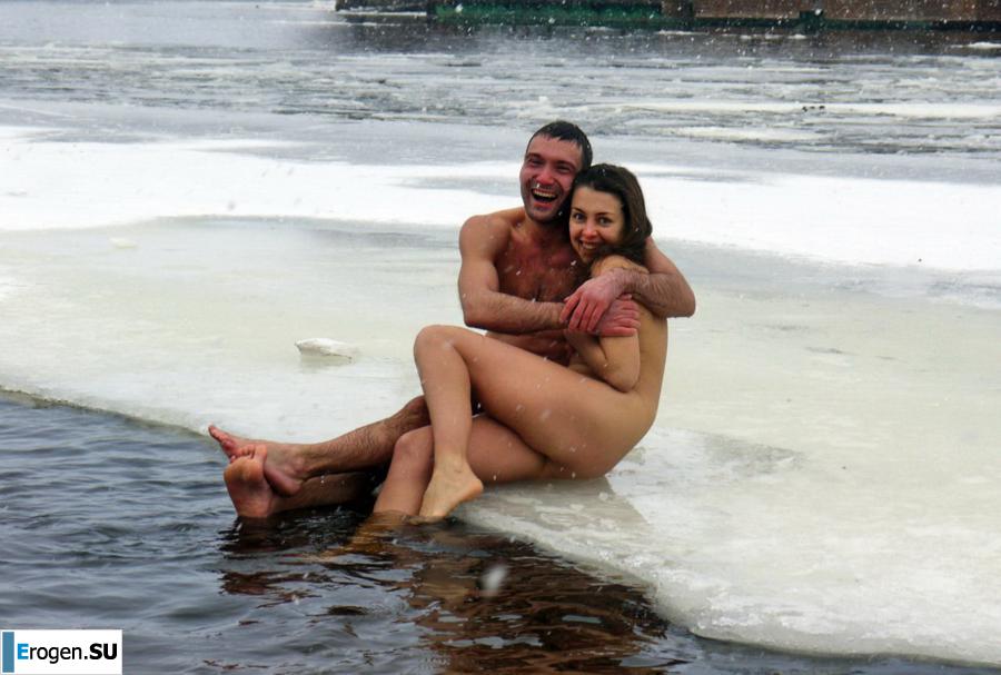 Ukrainian nudists in winter. Part 7. Photo 19