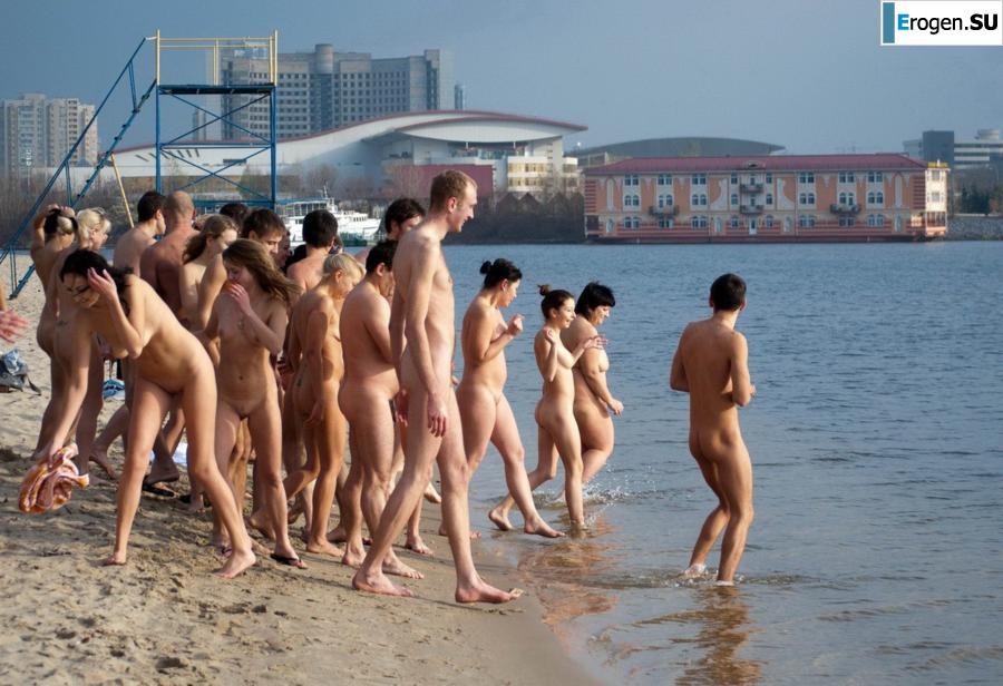 Ukrainian nudists in winter. Part 7. Photo 9