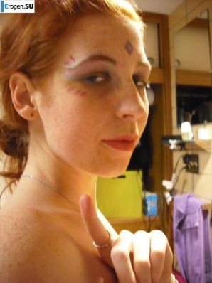 Конопатая с красивым вареником. Эскиз 11