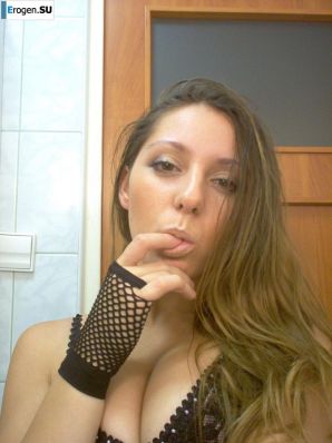 Charming brunette in a home and studio photo shoot. Thumb 6