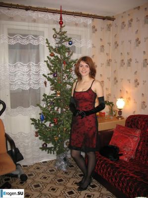 Симпатичная русская Санта. Эскиз 18