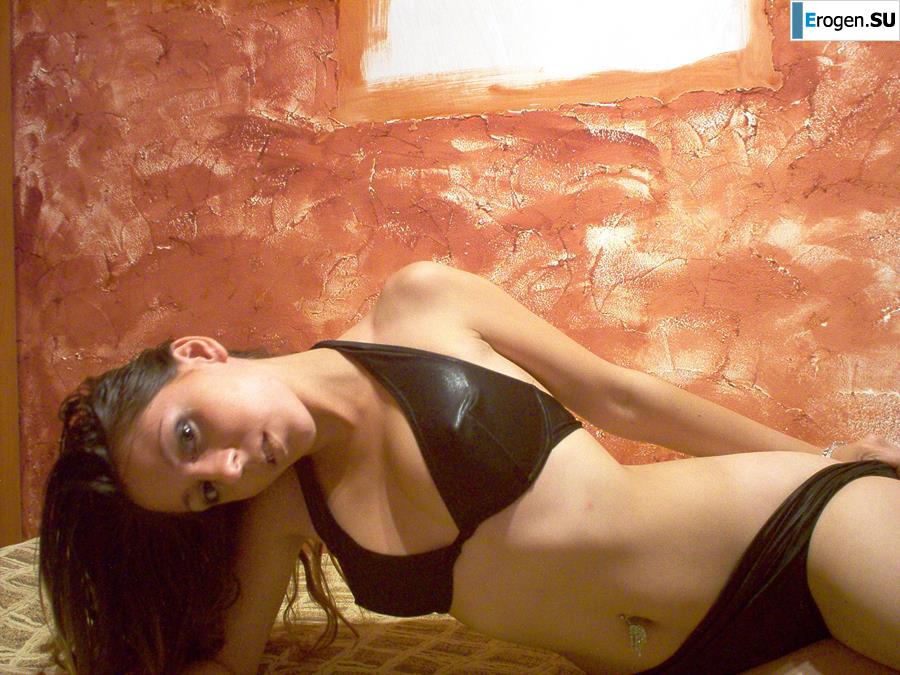 Charming brunette in a home and studio photo shoot. Part 2. Photo 40