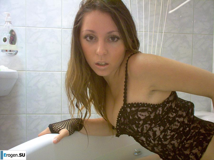 Charming brunette in a home and studio photo shoot. Part 3. Photo 40