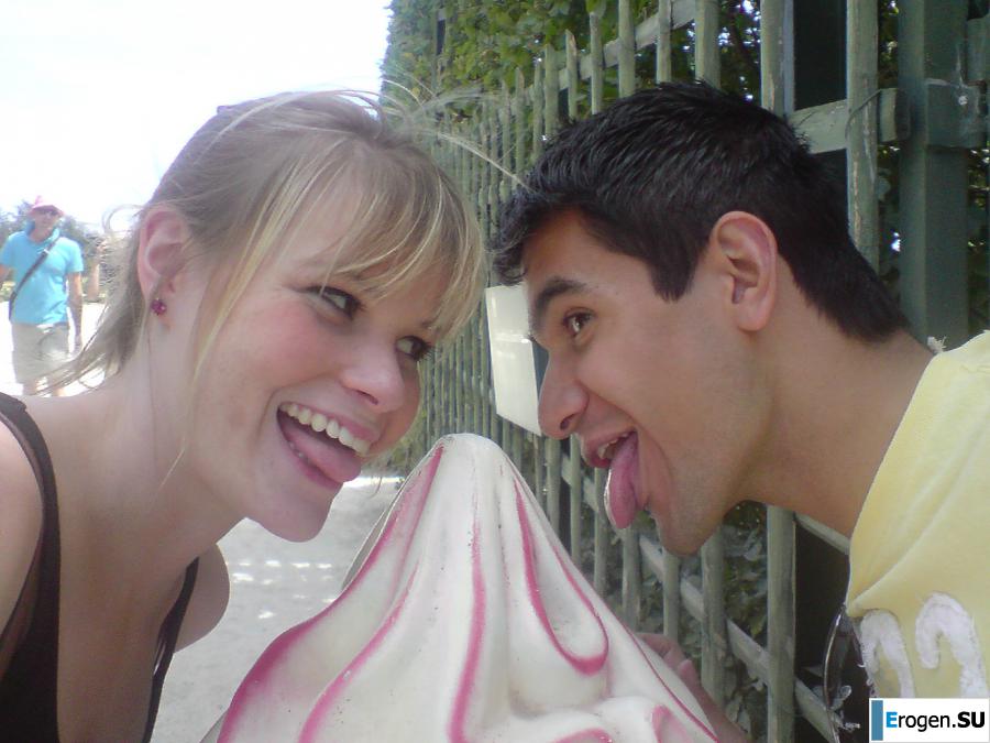 girl and guy with the euro round. Part 2. Photo 45