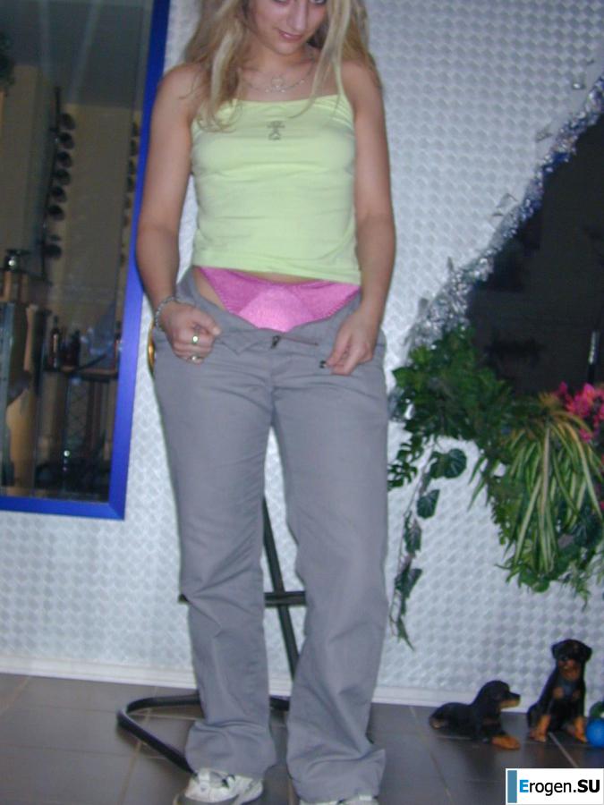 blonde with an animal look. Photo 8