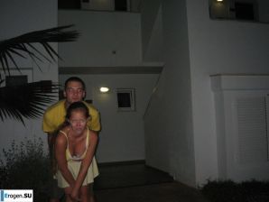 a happy young couple on a wedding trip. Thumb 10