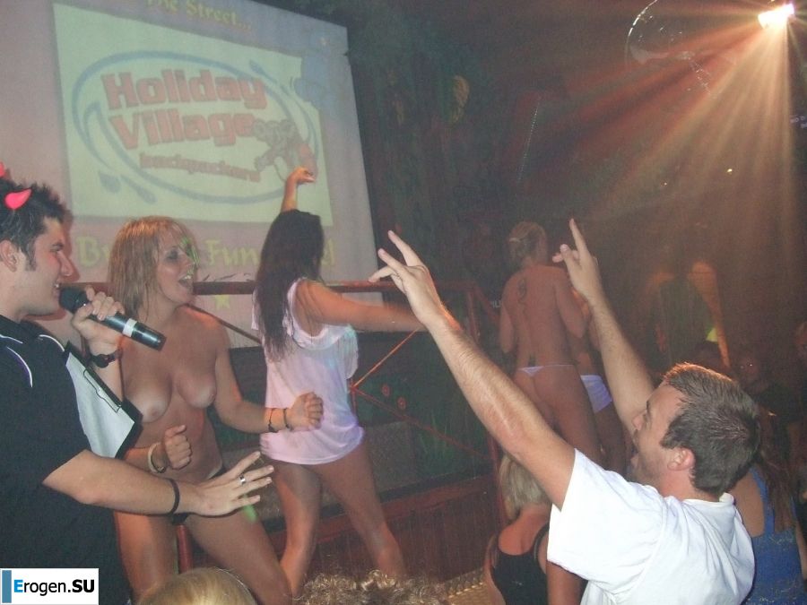 competition of wet t-shirts in a night club. Photo 23