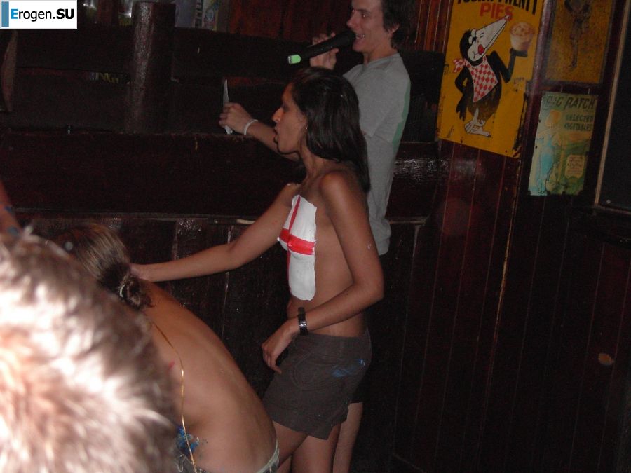 competition of wet t-shirts in a night club. Part 2. Photo 33