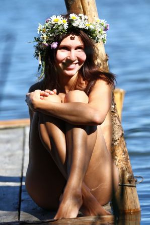 Разделась на природе перед фотографом. Часть 3. Эскиз 40