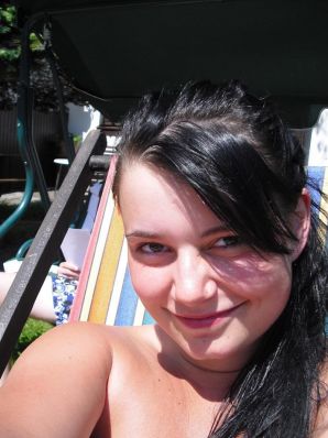 three girlfriends sunbathe in the yard with bare breasts. Thumb 8