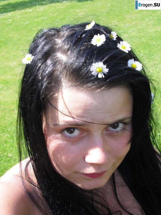 three girlfriends sunbathe in the yard with bare breasts. Part 2. Photo 30