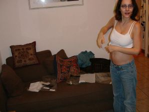 беременная и без одежды. Часть 2. Эскиз 16