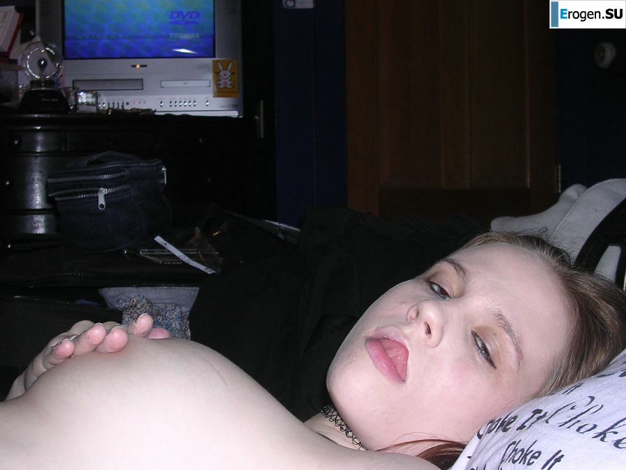 Young passionate informal woman touches herself for the nipples and ends from this. Photo 15